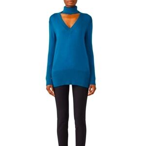 TOME Teal Amulet Turtleneck M